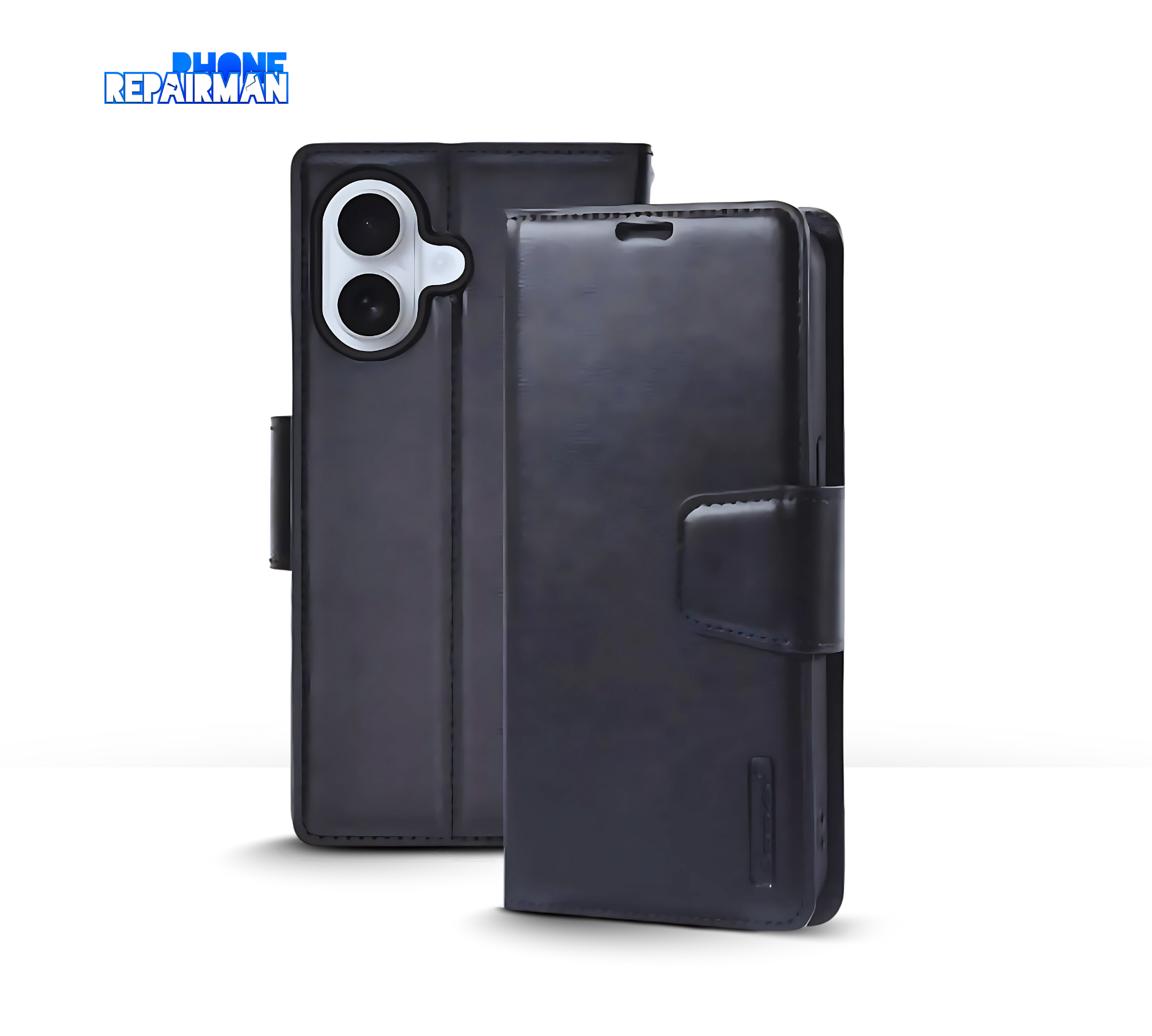 iPhone 16 Plus Case Hanman© PU Flip Leather Wallet Phone Repairman Muswellbrook AU
